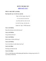 Tải Đề ôn thi học kì 1 môn Ngữ văn lớp 7 năm học 2019 - 2020 - Đề 1 - Đề thi học kì 1 lớp 7 môn Ngữ văn có đáp án