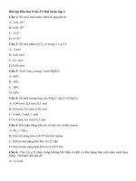Tải Trắc nghiệm Hóa học 8 bài 23 - Bài luyện tập 4