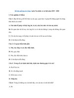 Tải Đề thi cuối học kì 2 lớp 3 môn Tự nhiên và xã hội năm 2019 - 2020 - Đề thi lớp 3 môn Tự nhiên Xã hội học kỳ 2