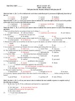 Tải Đề ôn thi THPT Quốc gia môn Tiếng Anh năm 2018 có đáp án - Đề luyện thi THPT Quốc gia môn tiếng Anh năm 2018