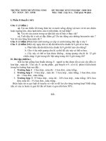 Download Đề kiểm tra HKI sinh học 11- có đáp án