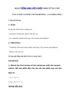 Tải Unit 4 lớp 8 A closer look 1 - Tiếng Anh 8 Unit 4 Our customs and traditions | Giải bài tập SGK tiếng Anh 8 mới Unit 4 A closer look 1