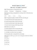 Tải Trắc nghiệm Hóa học 10 bài 23: Hiđro clorua - Axit clohiđric và muối clorua - Trắc nghiệm Hóa học 10 bài 23 có đáp án