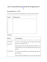 Tải Giải vở bài tập Tiếng Việt lớp 4 tuần 28: Ôn tập giữa học kì 2 - Tiết 3 - Giải sách bài tập Tiếng Việt 4 tập 2