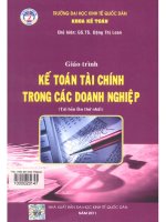 Giáo trình kế toán tài chính trong các doanh nghiệp  đặng thị loan, nguyễn minh phương và những người khác 