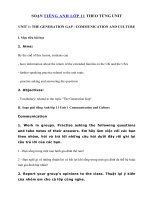 Tải Tiếng Anh lớp 11 Unit 1 Communication and Culture - Soạn Communication and Culture Unit 1 lớp 11 đầy đủ nhất