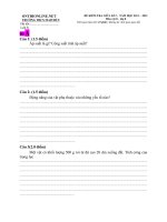 Download Đề và hướng dẫn chấm KT 45 phút Vật lý 8