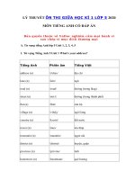 Tải Từ vựng - Ngữ pháp tiếng Anh giữa kì 1 lớp 5 năm 2020 - 2021 - Lý thuyết giữa kì 1 tiếng Anh lớp 5 chi tiết nhất