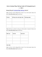 Tải Giải vở bài tập Tiếng Việt lớp 4 tuần 10: Ôn tập giữa học kì 1 - Tiết 5 - Giải sách bài tập Tiếng Việt lớp 4 tuần 10