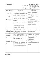 giáo án tuần 9 ngôi nhà gia đình ở