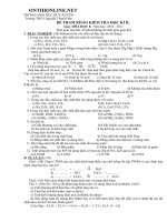 Download Đề tham khảo thi HK Hóa học 8