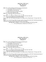 Download Đề kiểm tra 1 tiết lần 3 hóa học 10