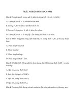 Tải Trắc nghiệm Hóa học 9 bài 5 - Luyện tập: Tính chất hóa học của oxit và axit