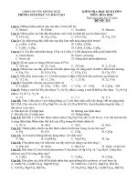 Download bộ đề thi trắc nghiệm HK II hóa 9