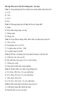 Tải Trắc nghiệm Hóa học 8 bài 28 - Không khí - Sự cháy