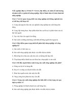 Tải Trắc nghiệm Địa Lý 10 bài 27: Vai trò, đặc điểm, các nhân tố ảnh hưởng tới phát triển và phân bố nông nghiệp - Câu hỏi trắc nghiệm Địa Lý 10 bài 27 có đáp án