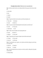 Tải Trắc nghiệm Sinh học 8 Bài 24: Tiêu hoá và các cơ quan tiêu hoá - Trắc nghiệm Sinh học 8 Bài 24 có đáp án