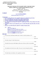 TIẾNG ANH 9-TUẦN 22-LANGUAGE FOCUS