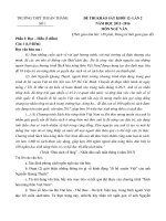 Tải Đề thi thử THPT Quốc gia năm 2016 môn Ngữ văn trường THPT Thuận Thành 1, Bắc Ninh (Lần 2) - Đề thi thử đại học năm 2016 môn Văn có đáp án