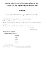 Tài liệu ôn tập tại nhà - MÔN SINH (thời gian tạm nghỉ học của học sinh THPT Thủ Thiêm do dịch bệnh Covid-19 đến hết tháng 02 năm 2020)