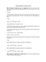 Tải Giải bài tập Hóa 11 nâng cao bài 31 - Phản ứng hữu cơ