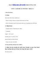 Tải Tiếng Anh lớp 8 Unit 1 Skills 2 - Soạn Skills 2 Unit 1 lớp 8 đầy đủ nhất