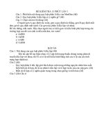 Download Đề kiểm tra 15 phút lần 1 sinh học lớp 9