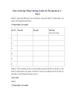 Tải Giải vở bài tập Tiếng Việt lớp 5 tuần 18: Ôn tập học kì 1 - Tiết 2 - Giải sách bài tập Tiếng Việt 5 tập 1