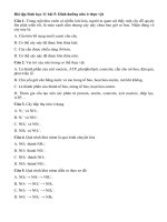 Tải Trắc nghiệm Sinh học lớp 11 bài 5 - Sinh học 11 bài 5: Dinh dưỡng nito ở thực vật