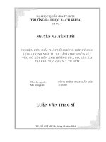 Nghiên cứu giải pháp nền móng hợp lý cho công trình nhà từ 3   6 tầng trên nền xét yếu có xét đến ảnh hưởng của ma sát âm tại khu vực quận 7 tp  hồ chí minh 