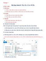 TIN 7 - Bài TH 8 -Sắp xếp và lọc dữ liệu- P2 (1-2 den 5-2)