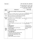 Giáo án tuần phụ : Ngày hội đến trường 2017 - 2018