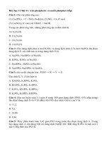 Tải Trắc nghiệm Hóa học lớp 11 bài 11: Axit photphoric và muối photphat (Tiết 2) - Bài tập trắc nghiệm Hóa học lớp 11 có đáp án