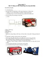 Công nghệ 11 - Bài 37: Động cơ đốt trong dùng cho máy phát điện