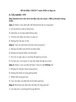 Tải Đề thi học kì 1 môn GDCD 7 năm 2020 có đáp án - Đề kiểm tra học kì 1 GDCD 7 năm học 2020 - 2021