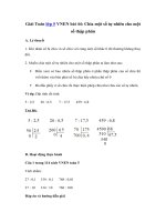 Tải Giải Toán lớp 5 VNEN bài 44: Chia một số tự nhiên cho một số thập phân - Giải bài tập Toán lớp 5