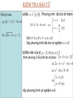 TOÁN 10: Bài 3: PHƯƠNG TRÌNH VÀ HỆ PHƯƠNG TRÌNH BẬC NHẤT NHIỀU ẨN