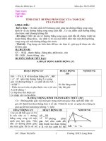 GA hình 8 kì 2 - Tiết 40. Tính chất đường phân giác