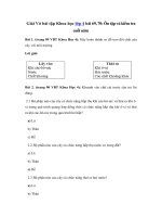 Tải Giải Vở bài tập Khoa học 4 bài 69, 70: Ôn tập và kiểm tra cuối năm - Giải sách bài tập Khoa học lớp 4 tập 2