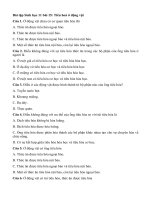 Tải Trắc nghiệm Sinh học lớp 11 bài 15 - Sinh học 11 bài 15: Tiêu hoá ở động vật