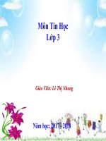 Tin học 3 - Tuần 18 - Tập vẽ với phần mềm Paint