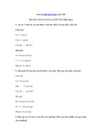 Tải Giải Vở bài tập Toán 1 bài 105 - Giải toán có lời văn (tiếp theo)