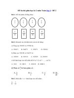 Tải Đề ôn thi giữa học kì 2 môn Toán lớp 4 - Đề 2 - Đề kiểm tra giữa kì 2 lớp 4 môn Toán