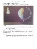 Tải Giải bài tập SGK môn Tự nhiên xã hội 3 bài 63: Ngày và đêm trên Trái Đất - Hướng dẫn giải bài tập môn Tự nhiên và xã hội lớp 3