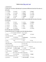 3) - Bài tập Tiếng Anh 7 chương trình mới có đáp án