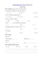 Tải Bộ đề thi giữa học kì 1 lớp 2 năm 2020 - 2021 - Đề thi giữa kì 1 lớp 2 môn Toán, Tiếng Việt