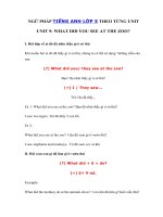 Tải Ngữ pháp tiếng Anh lớp 5 Unit 9: What did you see at the zoo? - Tiếng Anh 5 Unit 9 What did you see at the zoo?| Ngữ pháp Unit 9 SGK tiếng Anh lớp 5 mới