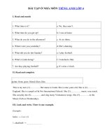 Tải Bài ôn tập ở nhà trong thời gian nghỉ dịch Corona môn tiếng Anh lớp 4 - Đề thi tiếng Anh lớp 4 có đáp án