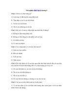 Tải Trắc nghiệm Sinh học 8 chương 9 - Đề kiểm tra chương 9 lớp 8 môn Sinh học có đáp án