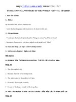Tải Unit 5 lớp 6 Getting started - Tiếng Anh 6 Unit 5 Natural wonders of the world | Giải bài tập SGK tiếng Anh lớp 6 Unit 5 Getting started